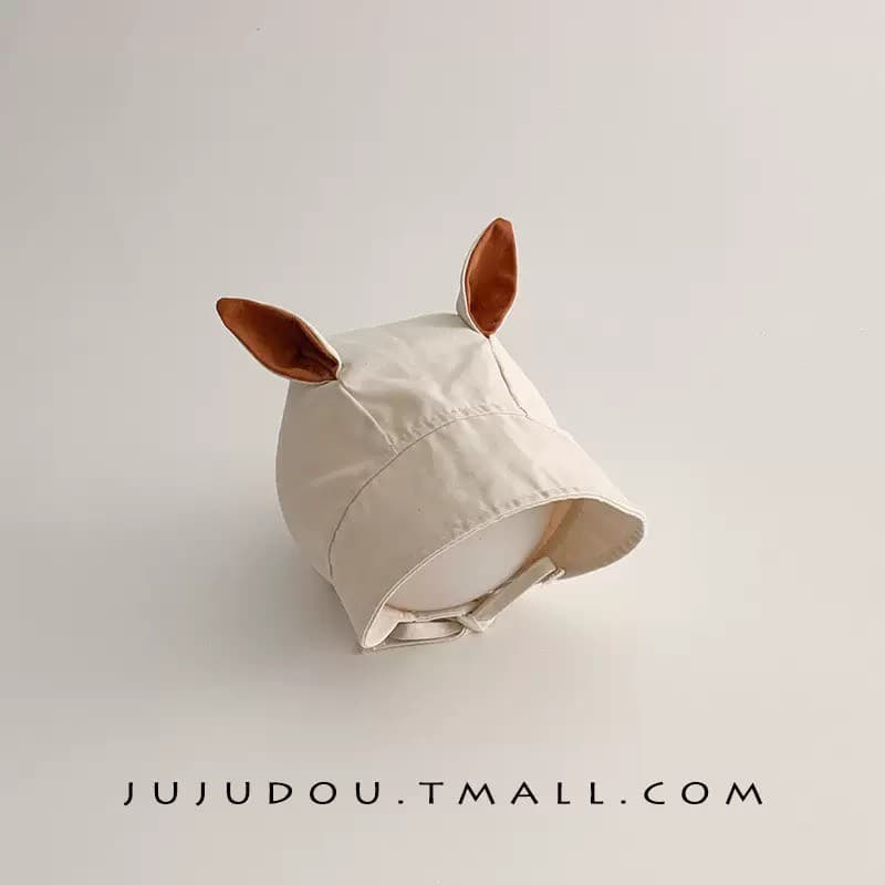 現貨-可愛松鼠耳朵遮陽防曬帽